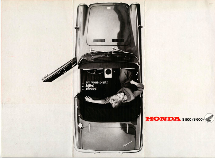 Honda S500 Brochure Page 1