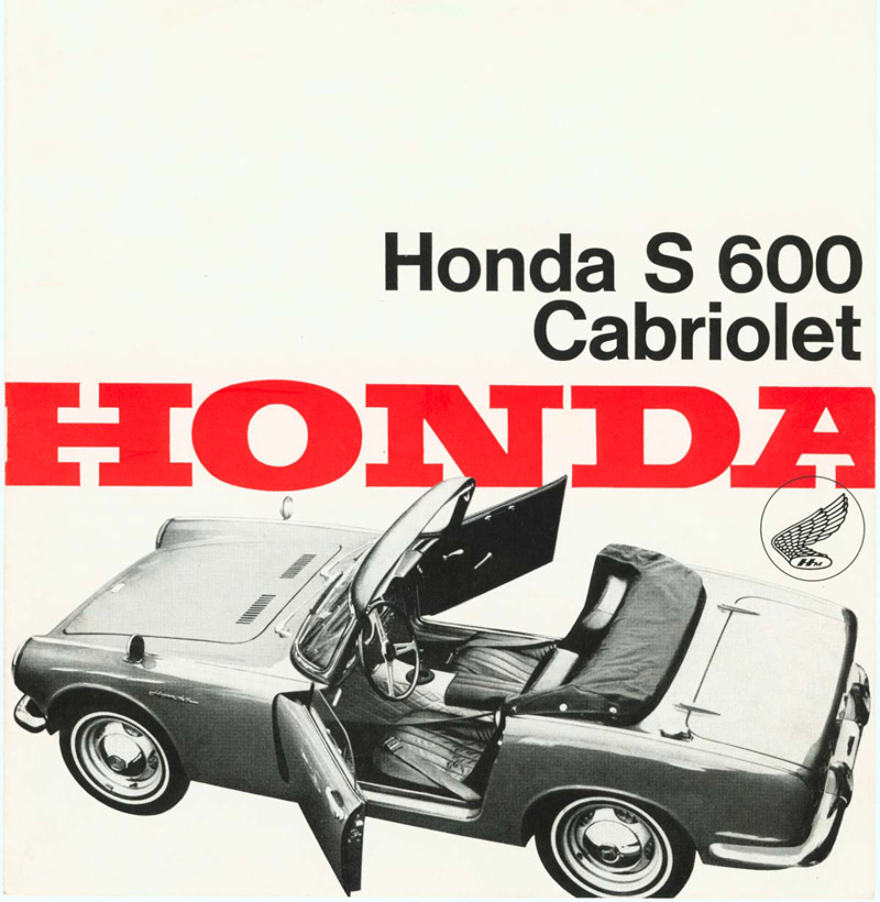 Honda S600 Brochure Page 1